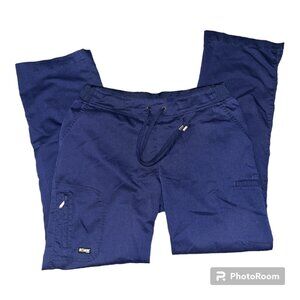 Grey's Anatomy by Barco Classic Drawstring Blue Scrub Bottom Size Medium